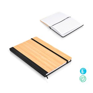 Libreta con cubierta en Bambú